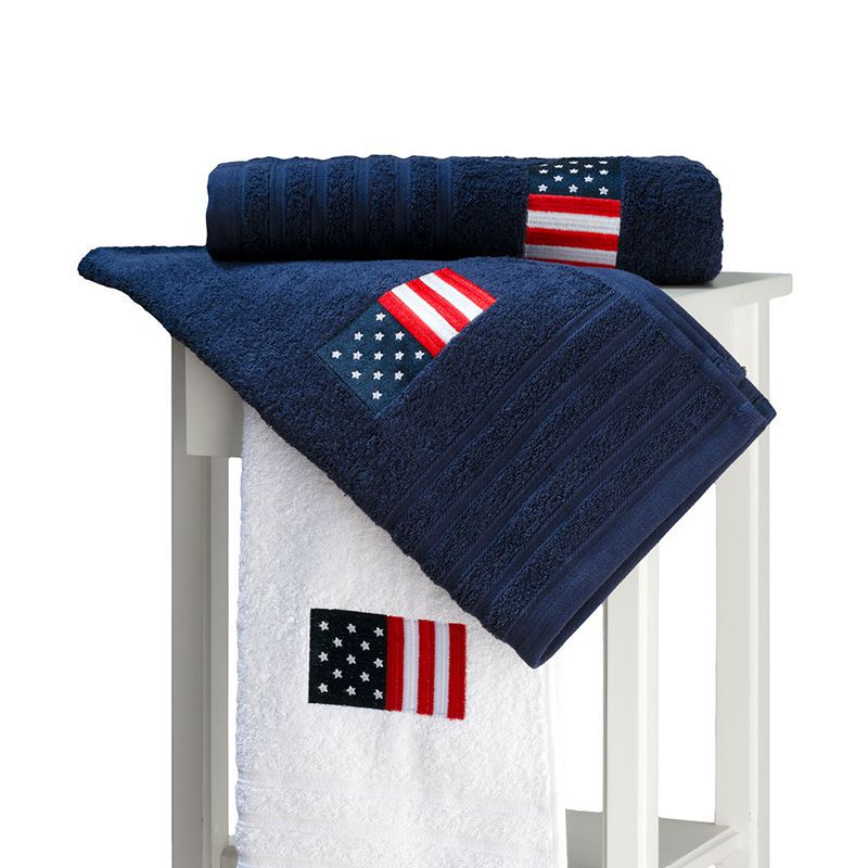 juego 3 toallas bordadas rizo americano -usa- bolsa