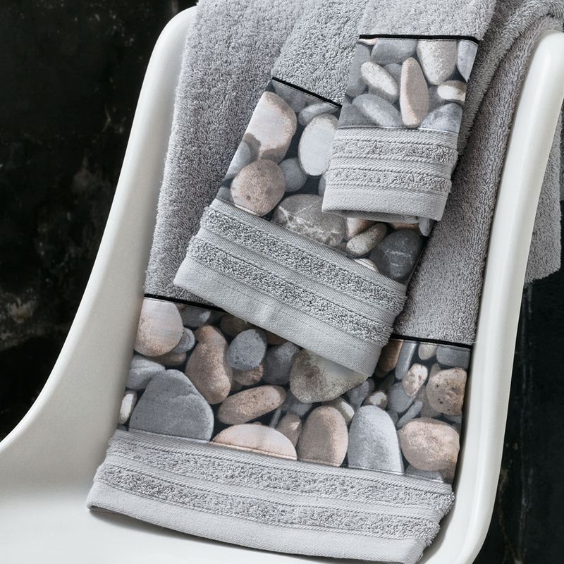 estuche toallas aplique -piedras-